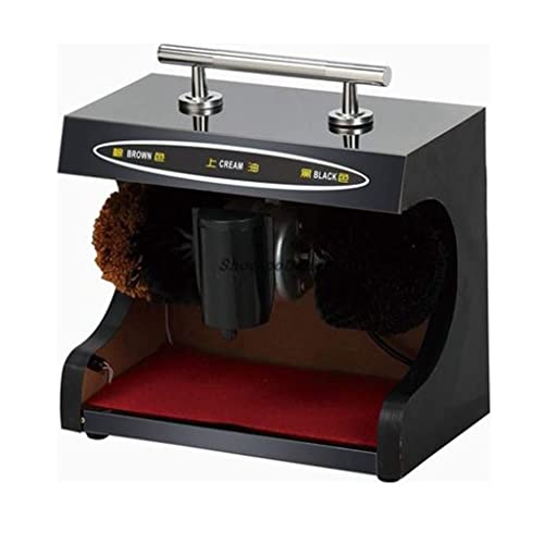 SFQEVHRZ Máquina limpiabotas automática, Máquina pulidora de Zapatos automática por inducción con reposabrazos y Plataforma de Acero Inoxidable con sonda de detección automática
