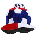 WHAMVOX サッャップ フットボールファン用 パーティーハット 面いスポーツハット ヘッドギア ノベルティ帽子 軽量 携帯便利 落下防止設計