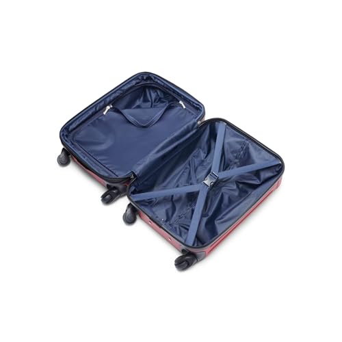 Tommy Hilfiger Unisex Luggage Carry On,Red,Small, Red, Small, Carry on Overhead Spinner Hardside Luggage by Tommy Hilfiger - Image 6