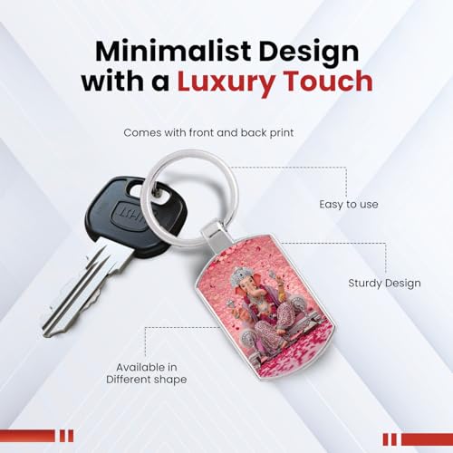 Image of Premium Printed Metal Keychain for Men & Women | High-Definition Artwork Print | Durable Key Ring for Car, Bike, Home & Office Keys | Stylish Decorative Key Holder Gift