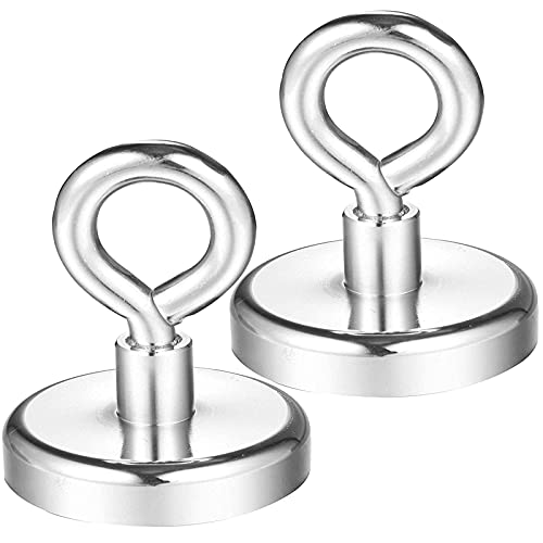 Wukong 2pcs 78kg fuerte fuerza Super Potente redondo finshing de neodimio imán con cáncamo,48mm Cover