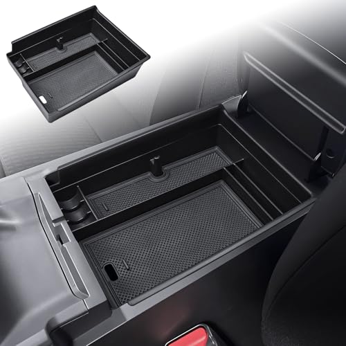RUNROAD Center Console Organizer Tray Compatible with 2026 Nissan Sentra Accessories, Armrest Tray for Sentra S SV SR SL Middle Console Dividers Secondary Storage Box Secret Compartment Coin Holder