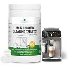 milk frother cleaning tablets 4g120t milk system cleaner easily remove milk residue ad build-up in steam wands, valves, and tubes
