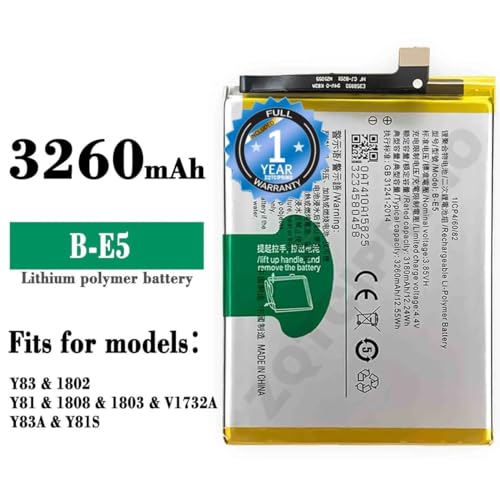Image of Original B-E5 Battery for VIVO Y81 /Y83 / 1802 /1808 / V1732A / Y83A / Y81S Battery with 1 Year warrenty**** (B288)