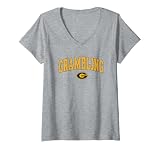 Womens Grambling Tigers Arch Over Logo Officially Licensed V-Neck T-Shirt