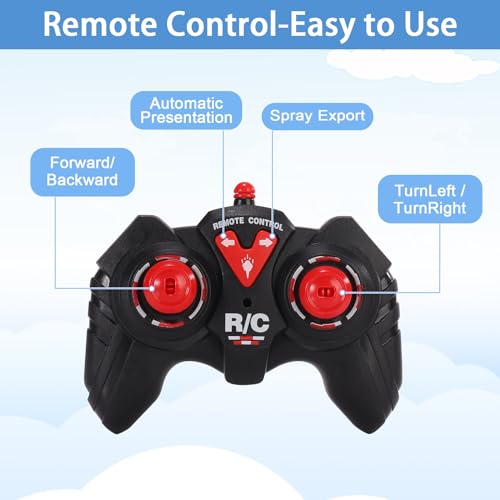 ele ELEOPTION RC Fighter Jet Toy Remote Control Plane Vehicle with Flashing Lights and Sound Airplane Toys for Kids 3 4 5 6 7 8 Years Boys Girls Gift Gray