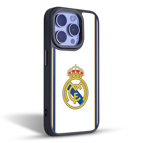 Coque Real Madrid CF pour iPhone 16 Pro Max Head Case Designs Blanc Rétro 99/00