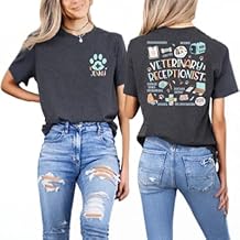 Custom Name Veterinary Pocket Print Font Back Shirt, Personalized Animal Hospital Gift, Veterinary Assistant Custom Tee, Vet Tech Life Tee, Animal Lover Tshirt Multi