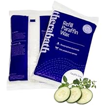 Therabath Paraffin Wax Refill - Thermotherapy - Use to Relieve Arthritis Discomfort, Stiff Muscles, Dry Skin - for Hands, Feet, Body - Deeply Hydrates - Made in USA, 12 lb. Cucumber Melon w/Thyme