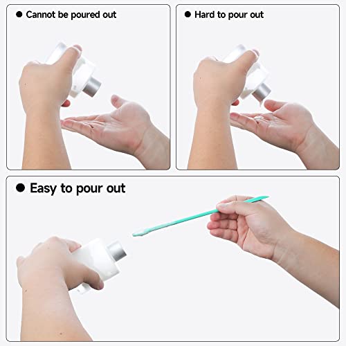 4Pcs Makeup Spatula,Mini Cosmetic Spatula,Jar Scraper Small Silicone Spatula Lotion Stirrer Get Last Drop From Food Bottles Beauty Products,For Thin Jar,Kitchen Bottles,Cosmetic Bottles(Multicolor) #TOP2