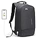 Fresion Sac à Dos Homme Sac Femme - Sac a Dos Ordinateur Portable pour 15,6 Pouces Ordinateur, Sac à Dos Antivol Étanche avec Port de Charge USB pour Voyage Affaires École (Gris foncé)