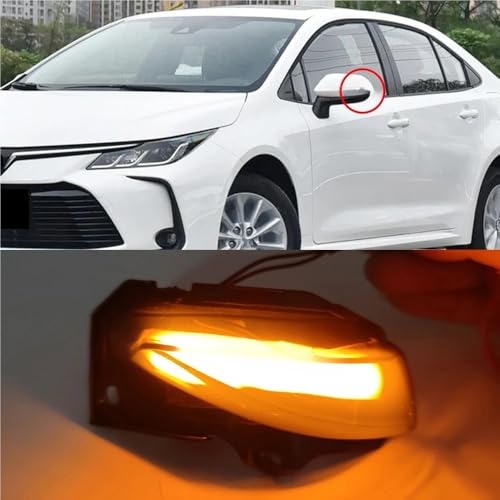 Luces intermitentes dinámicas coche espejo retrovisor secuencial Corolla Deporte Hatchback 6