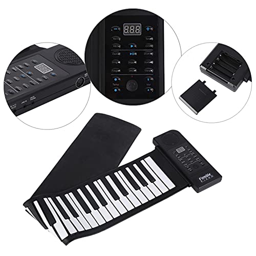 ciciglow Roll Up Piano, 61 Touches Clavier électronique Portable Hand Roll Piano Piano en Silicone Souple Clavier de Piano Flexible (C3 ~ C8) pour Les débutants/Enfants/passionnés de Musique - Les Beatles, Paul McCartney, John Lennon, RIngo Starr, George Harrison ciciglow Roll Up Piano, 61 Touches Clavier électronique Portable Hand Roll Piano Piano en Silicone Souple Clavier de Piano Flexible (C3 ~ C8) pour Les débutants/Enfants/passionnés de Musique – Image 8