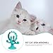 VANZACK Rotating Windmill Cat Feeding Toy Slow Food Dispenser for Indoor Cat Stimulation and Treat Puzzle Enrichment Feeder for Puppies