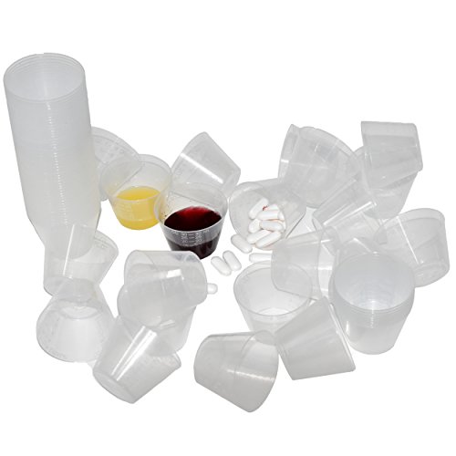 Vanguard Disposable Graduated Measuring Plastic Medicine Cups 1 Ounce (1000 Pack) #TOP2
