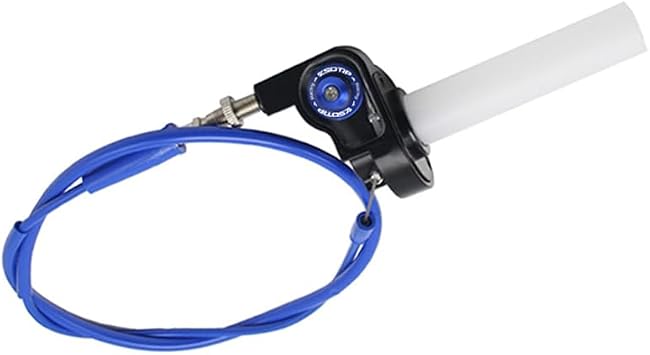 7/8" 22mm Twist Throttle Accelerator with Colorful Cable Set for CRF50 CRF70 XR50R XR75 Mini Bike Pit Bike Dirt Bike fit for 4-Stroke Dirt Mini Pocket Bike ATV Blue
