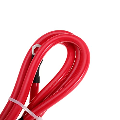 4 Awg Battery Cable 4Awg Gauge Pure Copper Battery Inverter Cables With 3/8 In Lugs Both Ends Power Inverter Wire Set For Automotive Solar Marine Boat Rv Car Motorcycle Red And Black (5Ft) #TOP7