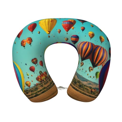 Almohada de viaje de espuma viscoelástica negra miniatura 1