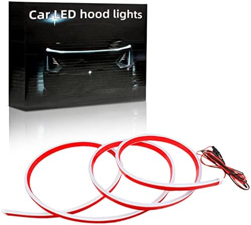 DEGGOX Car Hood Light Strip White 70 Inches Exterior Car LED Strip Lights Flexible LED Strip Lights for Car Daytime Running Light for Cars, SUVs, Trucks