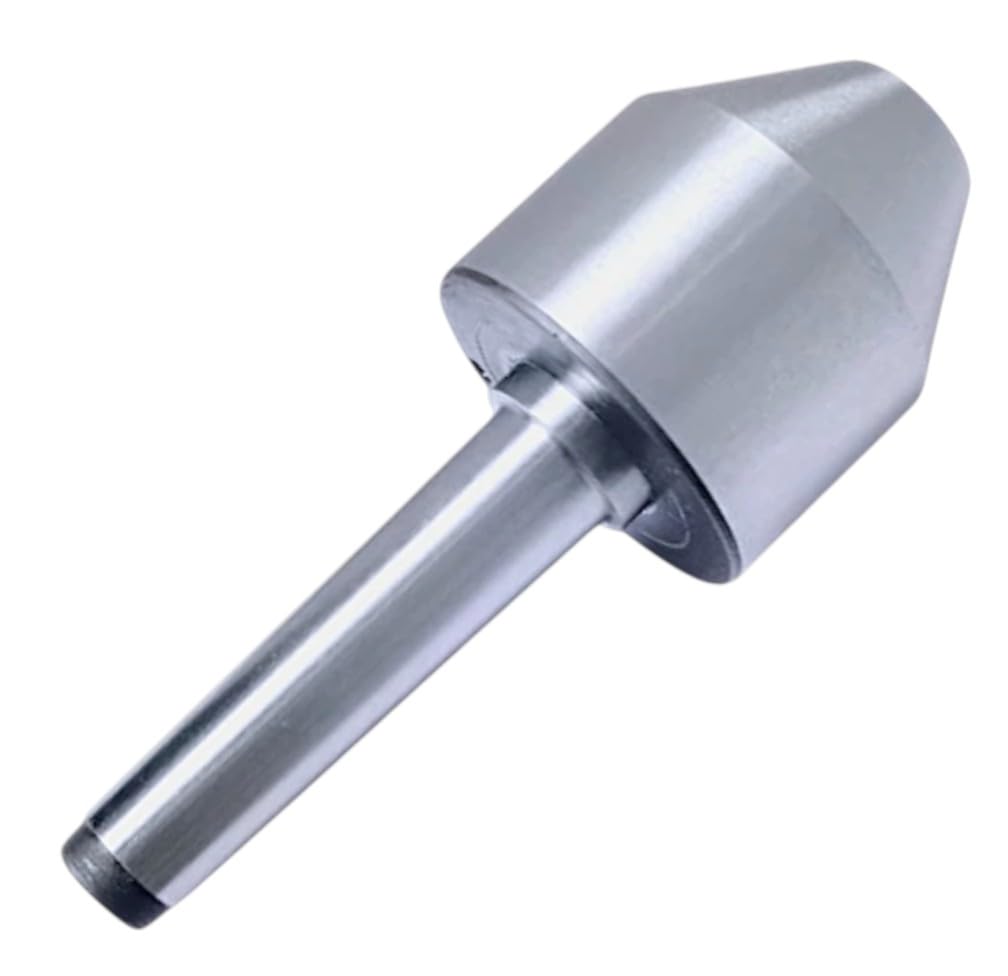 Revolving Live Center Bull Nose MT2 Shank 25–50mm Capacity Heavy Duty Lathe Live Center for Pipe, Tube & Hollow Work