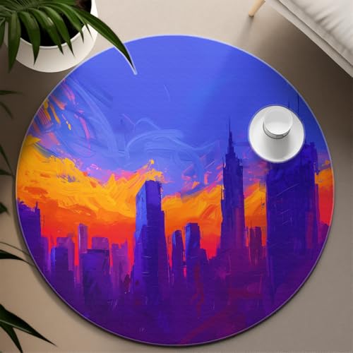 Tapis lavable bleu antidérapant résistant pour sol de chambre