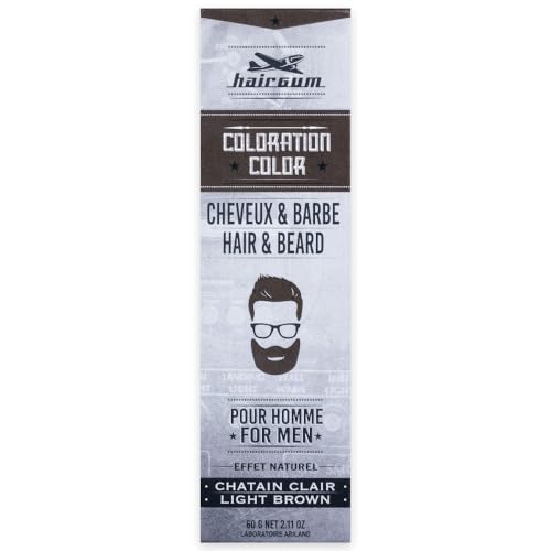 HAIRGUM Tinte Barba-Cabello Nº 5.1 CASTAÑO Claro, marrón, Estandar