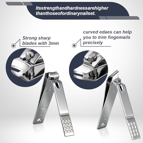 LNKIGNR Professional Nail Clippers for Women，Travel Manicure Kit for Men，Nail Clipper Set Care Kit for Beginners with Everything