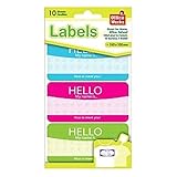 Office Works 10 Sheets Name Tag Stickers