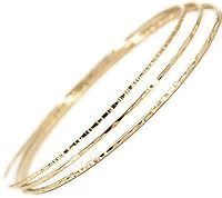 Algopix Similar Product 15 - 14k gold filled Bangles hammered slip