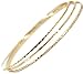 14k gold filled hammered skinny Stacking Bangles set of 3-3 textures, sz MEDIUM