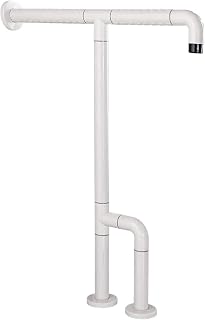 Bathroom Handrail T-Type Fixed Barrier-Free Stainless Steel Nylon Elderly Disabled Toilet Toilet Handle Safety Reinforcement Leg Toilet Armrest Frame