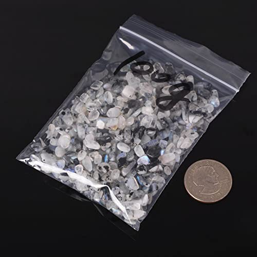 Image of 100 grams Small Tumbled Chips Polished Crushed Stone Crystal Healing Embellishments
