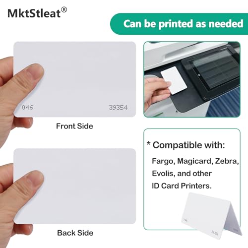 MktStleat 50pcs26 Bit Proximity CR80 Cards, Weigand Prox Blank Printable Swipe Cards s by MktStleat - Used condition - Image 3