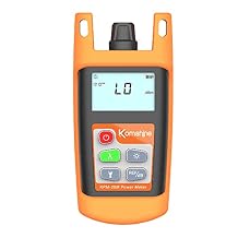 Fiber Power Meter KomShine KPM-25 w/Range -70+6dB + Wavelength 850,1300,1310,1490.1550.1625nm + 2.5mm Universial Connector with LED Light Updated Silica Gel Key Panel