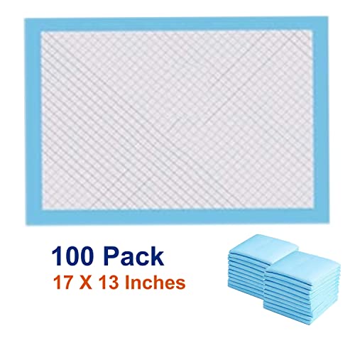 Image of Abesto Baby Disposable Diaper Changing Pad Liners, 100 Count 17x13in, 5-Layer Protection Breathable Waterproof Leakproof Quick Drying Odor Neutralizer high Absorbent Premium Quality Economy Pack