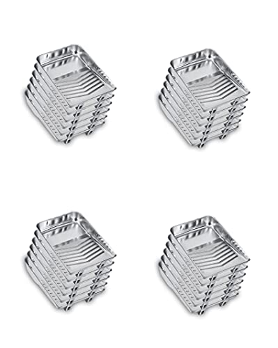 Unvert Metal Paint Roller Tray, Rust Resistant, Use with Plastic Liners or Itself, Washable & Reusable, Dimension - 15.5” X 11”, Compatible with All Kind of Rollers, Holds up to 1-qt. of Paint (24)