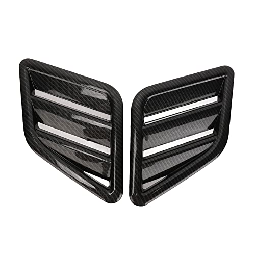 Cubierta de Aire del Motor Cubierta de ventilación ABS ABS Caperuto Superior del capó de la Capucha Reemplazo de la Parrilla del Aire para el Jazz de Corsa, Construcción Duradera (Estilo de Fibra de