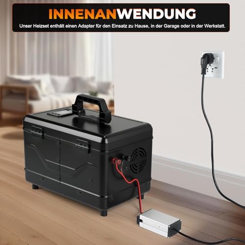 GEARLASSO Dieselheizung 12V/24V 8 kW, All-in-One 5L Diesel Standheizung mit Bluetooth APP Fernbedienung und LCD Bildschirm, geeignet für Zuhause, Werkstatt, Garage, Wohnmobil, LKW, RV, Schwarz