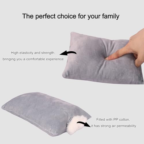 1 Pack Mini Pillows, Small Travel Pillow for Sleeping, Recliner Chair,Travel, Lumbar Support, Decorative, Knee Cushion with Soft and Machine Washable for Pet, Dog (11"×7",White) by Generic - Image 6