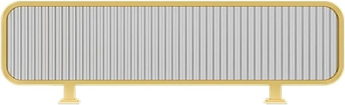 KLGFBDC Stainless Steel Divider Panel for Dining Areas - Semi-Privacy Screen for Restaurant, Bar, Hotel & Office (Gold, 7.87"x47.24"/20x120CM)
