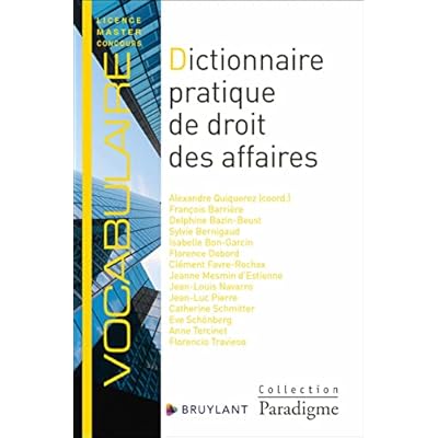 Dictionnaire pratique de droit des affaires