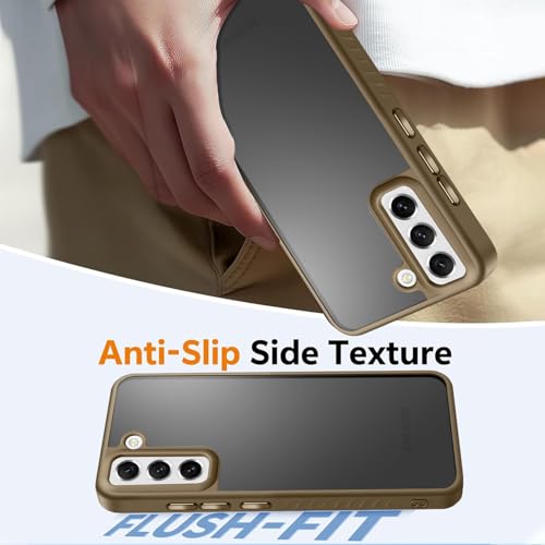 Image of KARWAN️ Shockproof Back Case Cover for Samsung Galaxy S21 FE | Camera Protection Bump |Shockproof Back Case Cover for Samsung Galaxy S21 FE - Brown