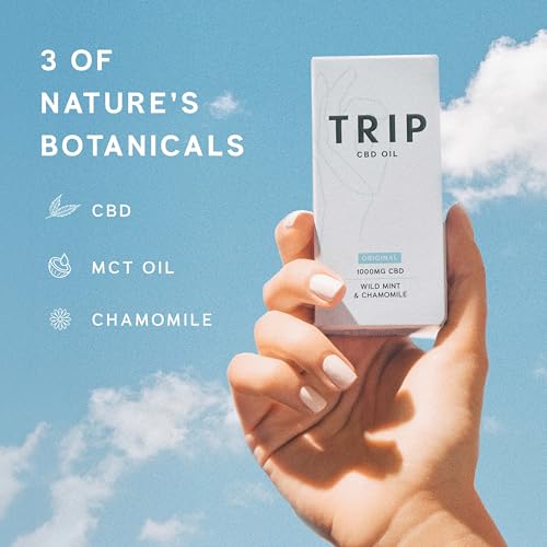 TRIP CBD Oil 1000mg, Wild Mint, No-THC, Blended with MCT Coconut Oil, 15 ml - Image 4