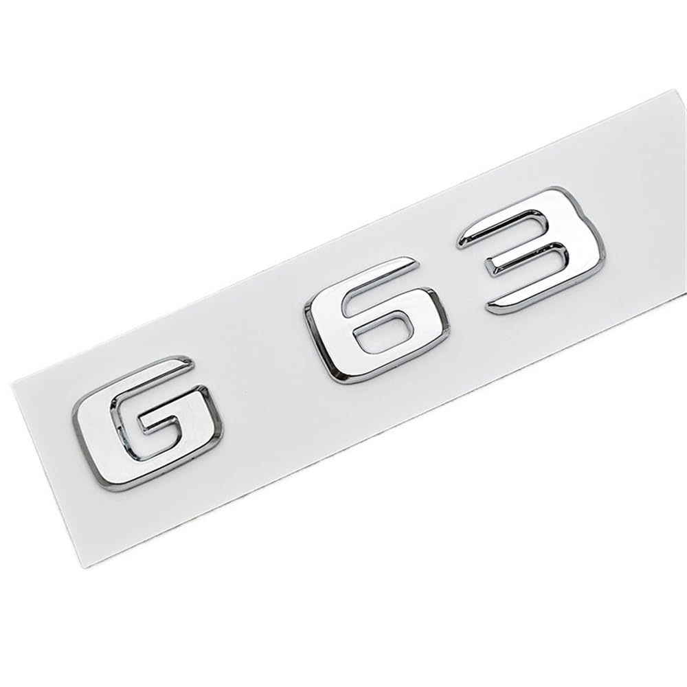 YTQMoreBNZ YYDStes ABS Car Letters Logo G55 G63 G65 Sticker Rear Trunk Badge Emblem Decals Compatible With Mencedes Menz AMG G55 G63 W463