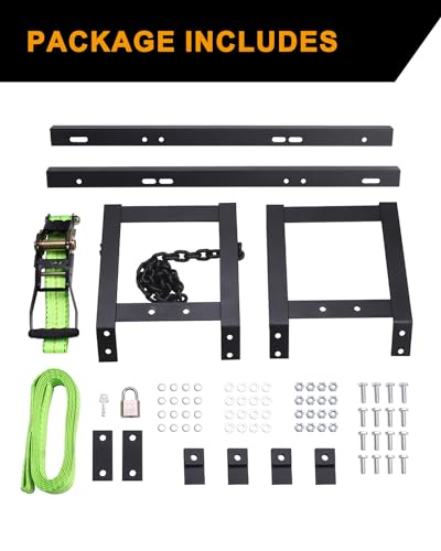 Autoholic Semi Truck Spare Tire Rack Spare Tire Holder Spare Tire Carrier V2.0 Base Reinforcement Orange or Green