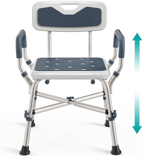 PELEGON Shower Chair for Elderly and Disabled (450lb) with Padded...