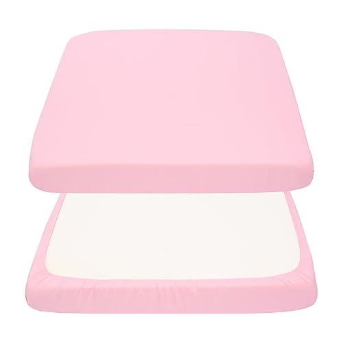 Cloele Sábanas bajeras elásticas cuadradas perfectas para colchones portátiles de 36 x 36 pulgadas, sábanas cuadradas para cuna, de poliéster