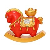 Ornement de bureau festif stylisé : l'ornement cheval du Nouvel An chinois 2026 intègre un mécanisme à bascule créatif qui offre une valeur esthétique et une relaxation grâce à des mouvements doux. Parfait pour embellir les bureaux ou les espaces de voiture pendant les vacances, il sert d'accessoire de détente toute l'année, ajoutant et beauté. Cet élément décoratif allie fonctionnalité et style, apportant une atmosphère festive et apaisante à n'importe quel environnement, avec un mouve