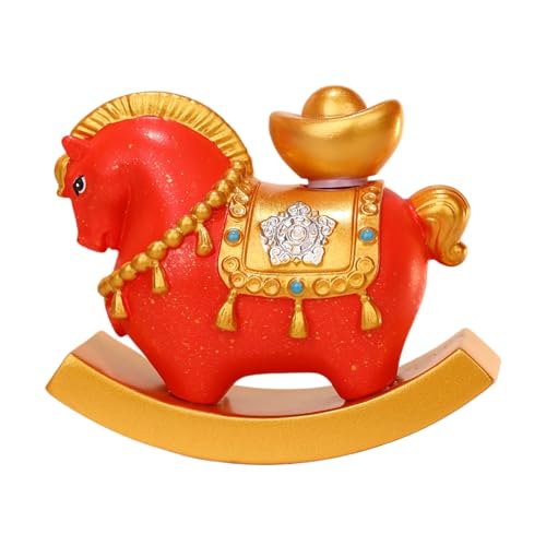 Figura de caballo de año nuevo chino, figura de resina china para el hogar, decoración de caballo, para coches, hogar, escuela, oficinas, cafeterías, sala de estar, exhibición, mesita de noche, fiesta