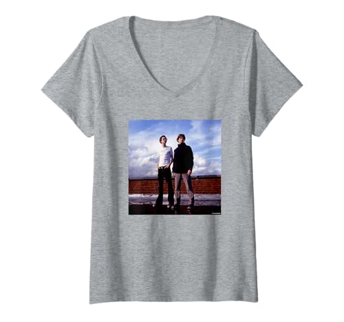 Photo de Femme Kings of Convenience Indie Folk Duo par Andy Willsher T-Shirt avec Col en V